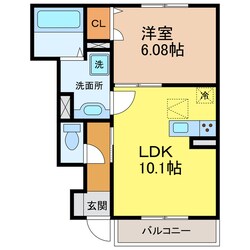 秀豊4号館の物件間取画像